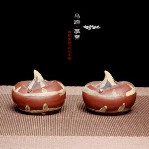 宜兴紫砂马蹄荸荠茶宠摆件厂工艺品手工礼品茶盘茶具雕塑